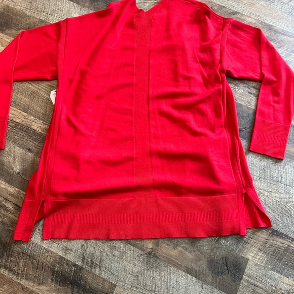 Time and Tru Bright Red Women's Cardigan - Picture 12 of 12